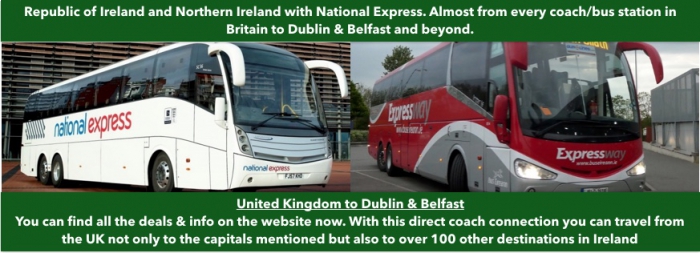 London to Ireland, Dublin, Belfast & Northern Ireland - Cheap Coach/Bus  Tickets and Timetables - Bus to Ireland. Coach to Ireland. Travel to  Ireland 
